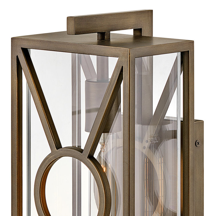 Brixton Coastal Elements 14" Burnished Bronze Outdoor Wall Lantern