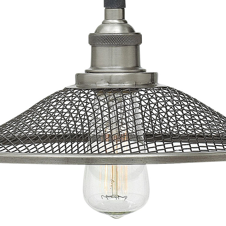 Aged Zinc Nickel Direct Wired Electric Wall Sconce