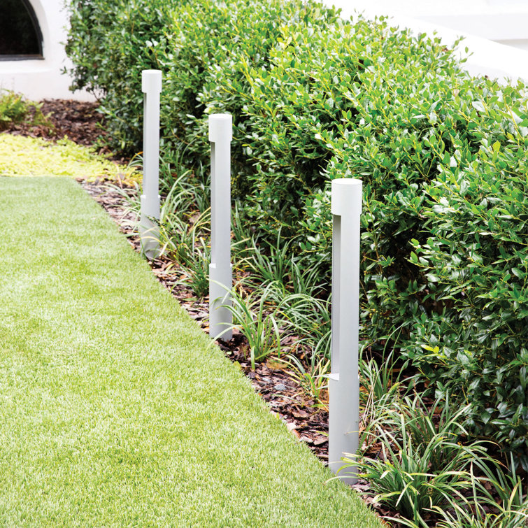 Bronze 30" LED Pathway Bollard Light with Etched Glass Lens