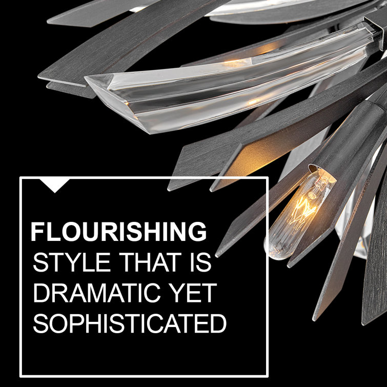 Vida Brushed Graphite 13-Light LED Sputnik Sphere Chandelier