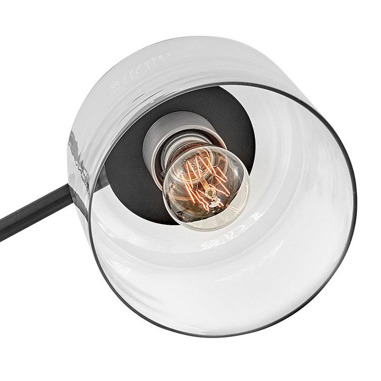 Axel Black and Heritage Brass 3-Light Indoor/Outdoor Flush Mount