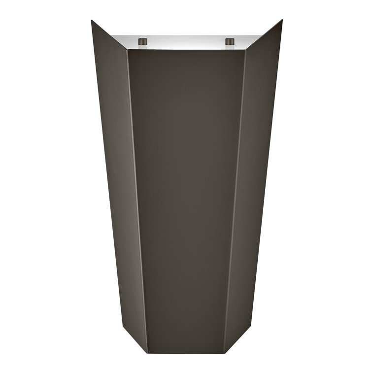 Vin Black Oxide Dimmable LED Wall Sconce with Etched Shade