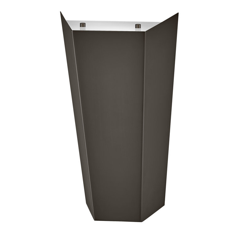 Vin Black Oxide Dimmable LED Wall Sconce with Etched Shade