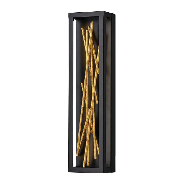 Styx Black and Gilded Gold Dimmable LED Wall Sconce
