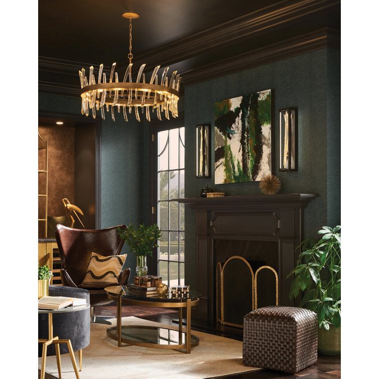Styx Black and Gilded Gold Dimmable LED Wall Sconce