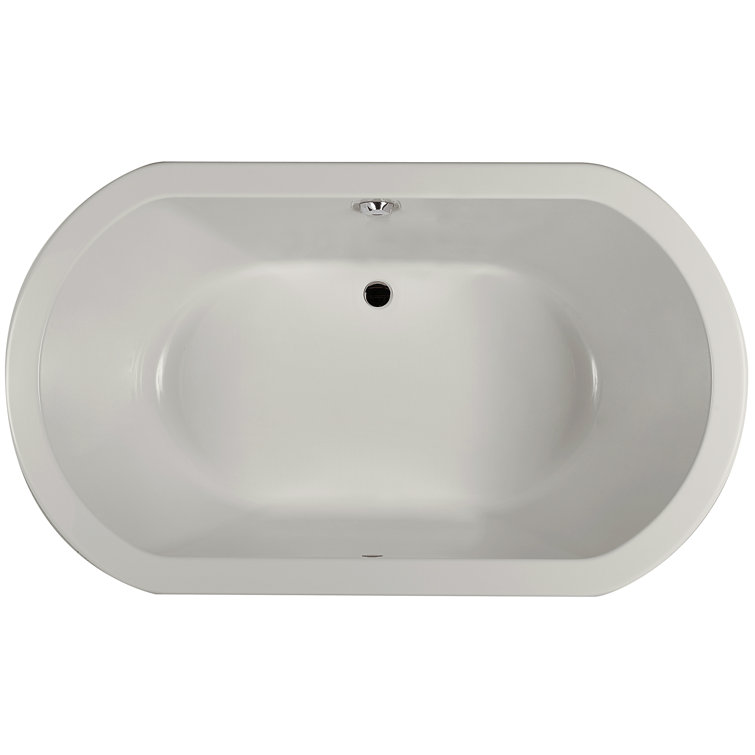 Anza 66" x 36" Oyster Acrylic Drop-In Soaking Bathtub