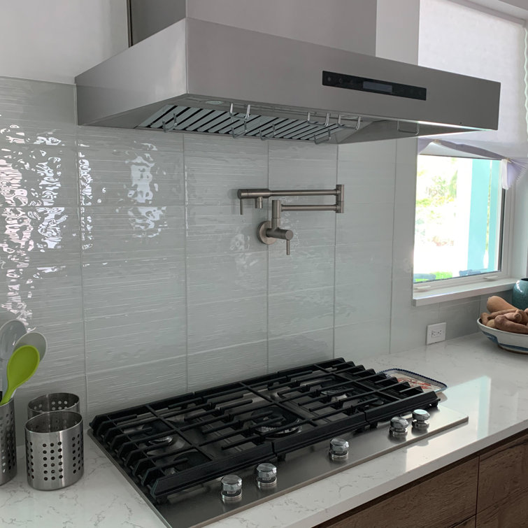 36" Stainless Steel Wall Mounted Range Hood with Electronic Controls
