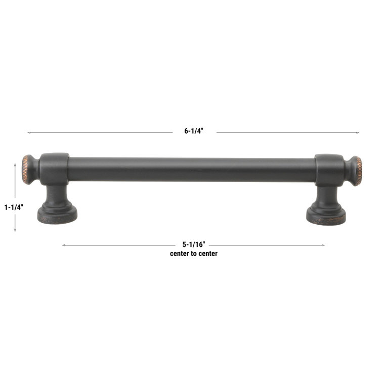 5-Inch Oil Rubbed Bronze Modern Bar Pull with Mounting Hardware