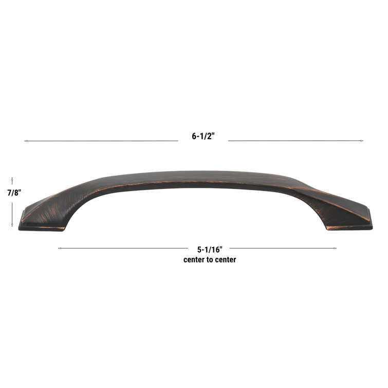 5 in. Oil Rubbed Bronze Twisted Arch Cabinet Pull
