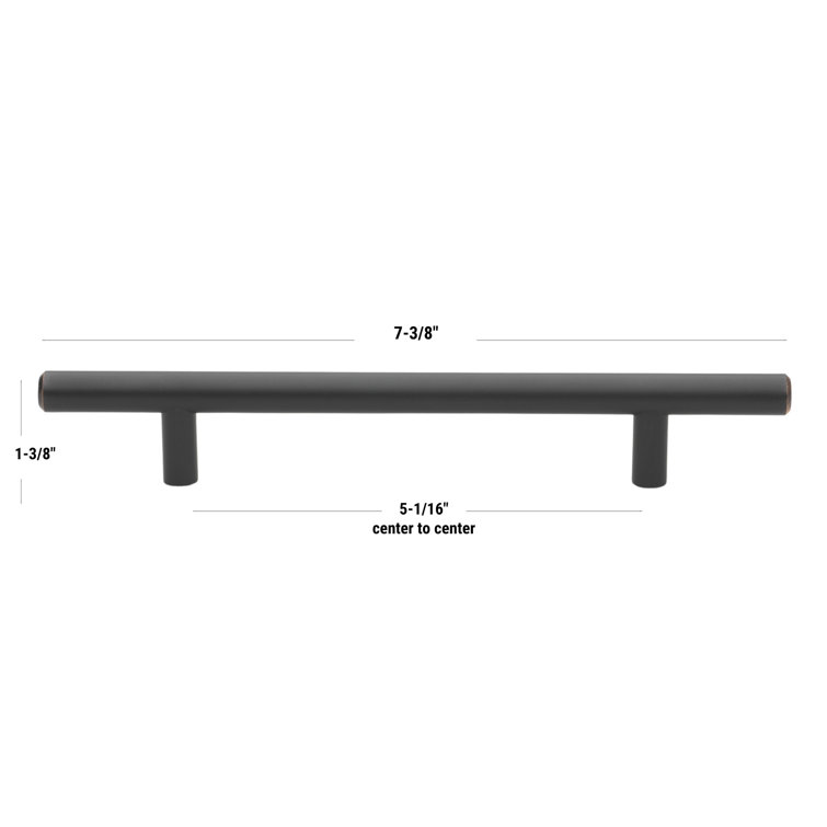 Modern Oil Rubbed Bronze Bar Pull with Mounting Hardware