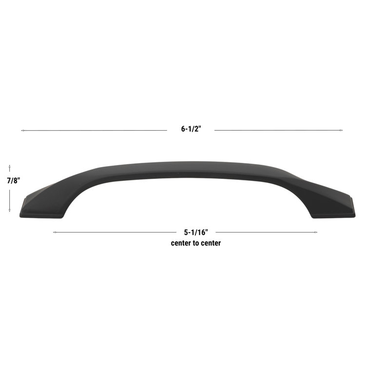 Matte Black Twisted Zinc Alloy Bar Pull with Mounting Hardware