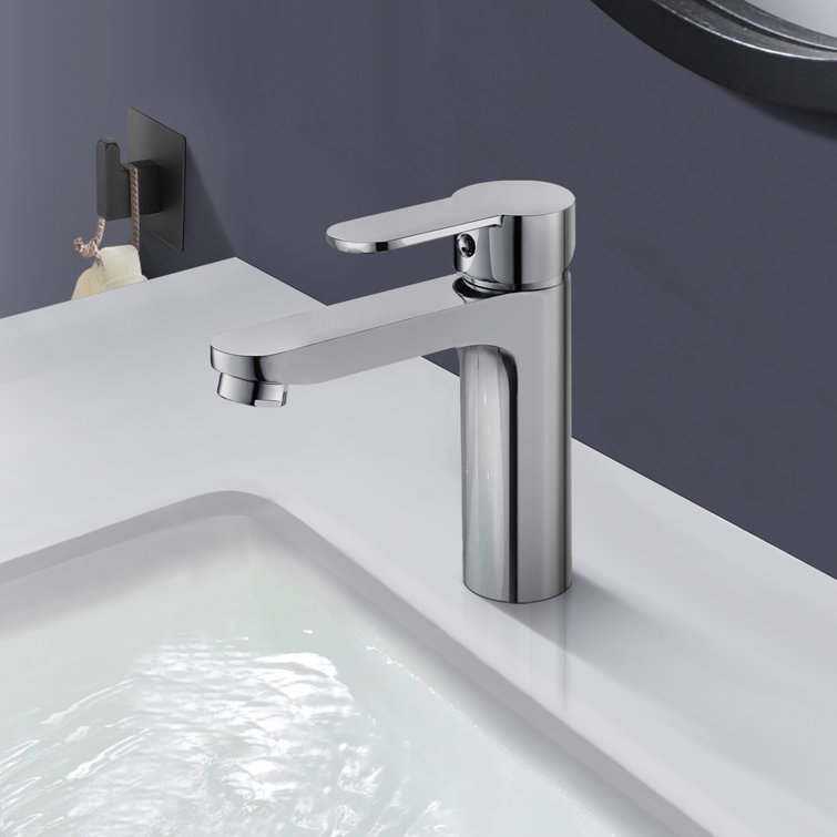 Chrome Single-Handle High Arc Bathroom Faucet