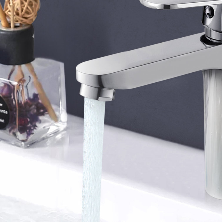 Chrome Single-Handle High Arc Bathroom Faucet