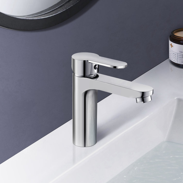 Chrome Single-Handle High Arc Bathroom Faucet