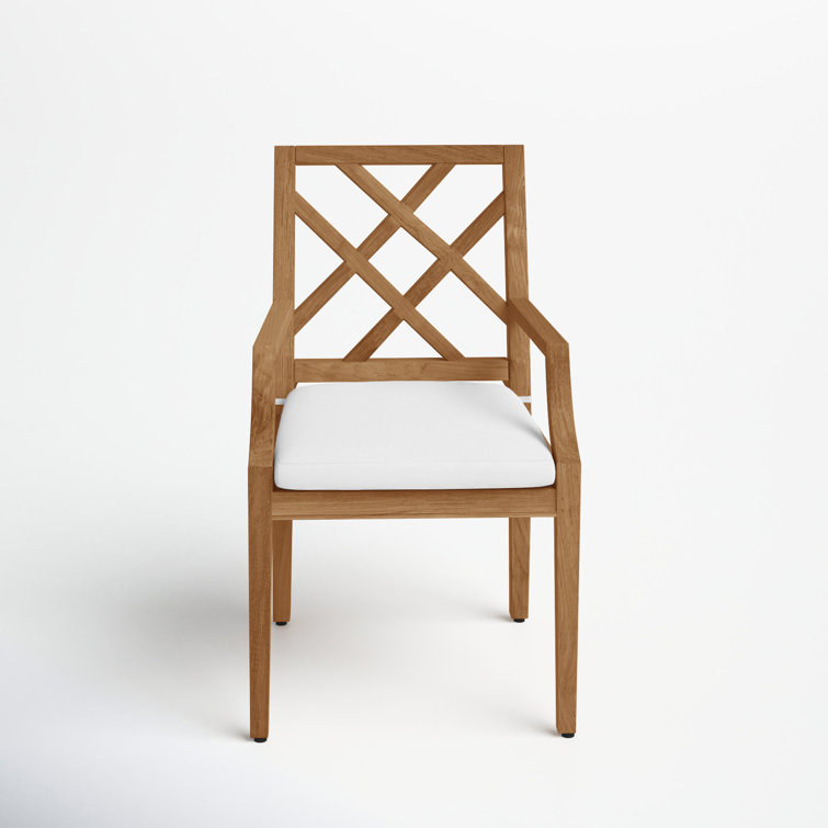 Haley Patio Dining Armchair with Cushions