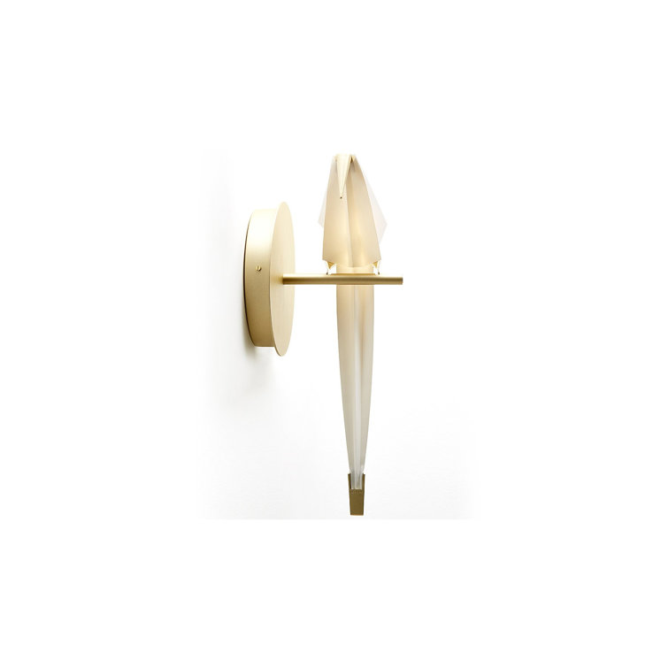 Perch Light LED Dimmable Brass Gold Sconce