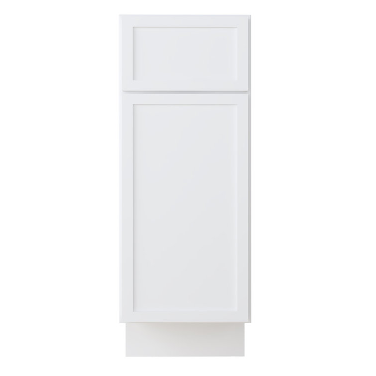 12" White Birch Plywood Freestanding Single Base Storage Cabinet