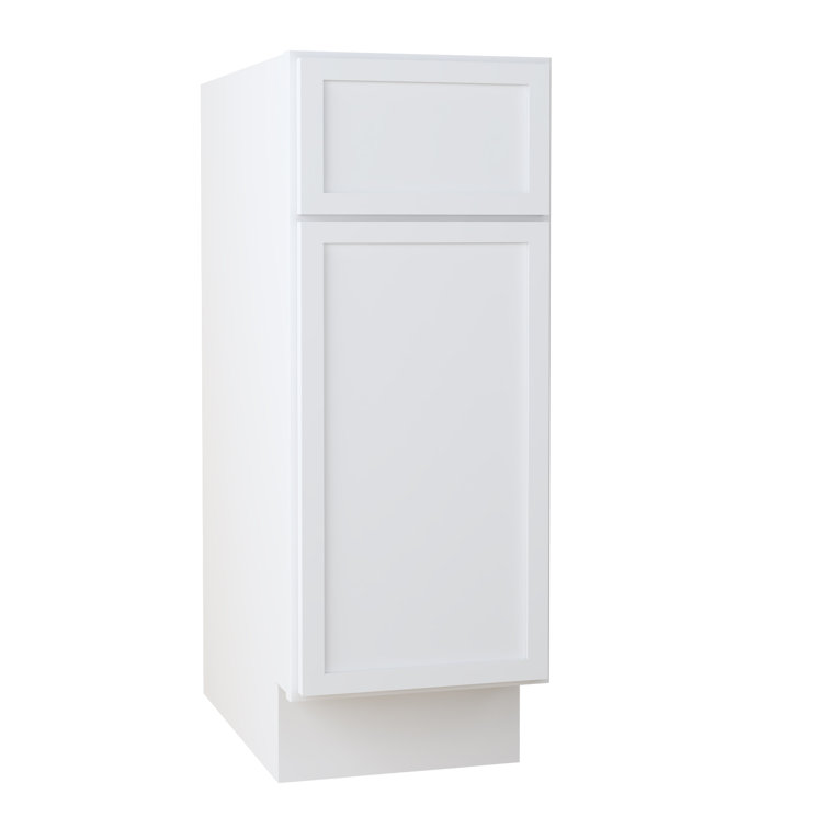 12" White Birch Plywood Freestanding Single Base Storage Cabinet