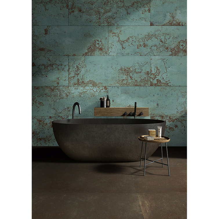 Viridian Green Matte Ceramic Rectangular Wall Tile