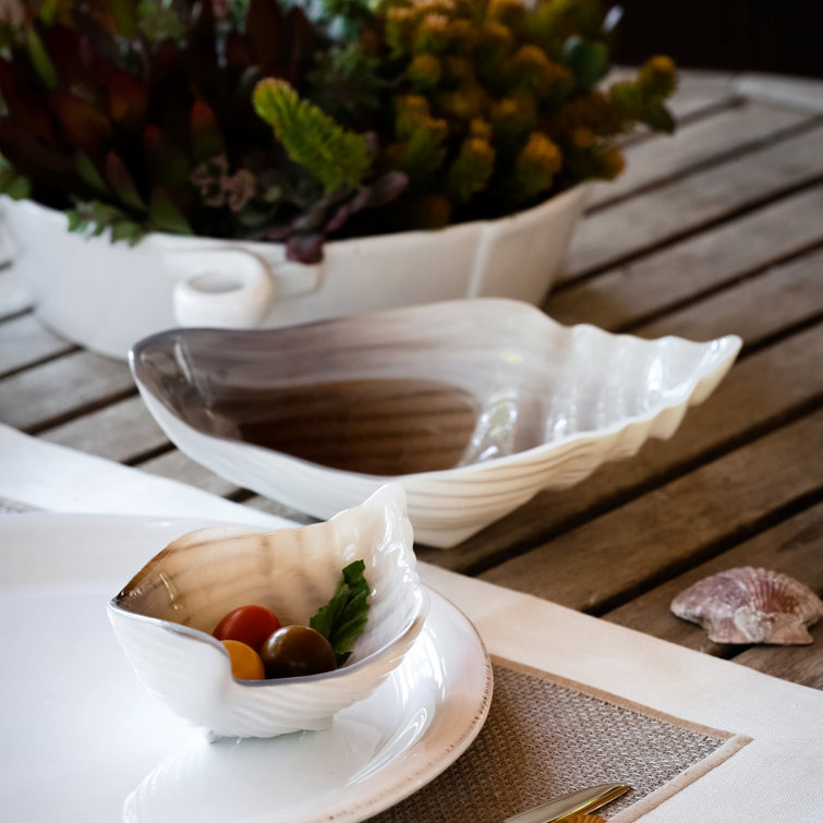White Ceramic Handled Round Baker Dish