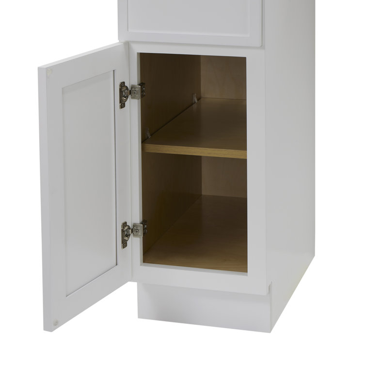 12" White Birch Plywood Freestanding Single Base Storage Cabinet