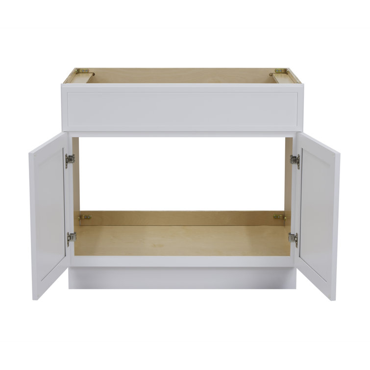 White Birch Plywood Freestanding Single Base Storage Cabinet, 36" Wide