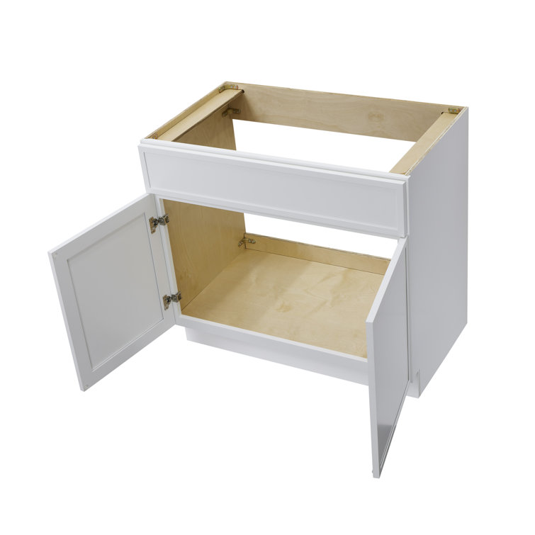 White Birch Plywood Freestanding Single Base Storage Cabinet, 36" Wide