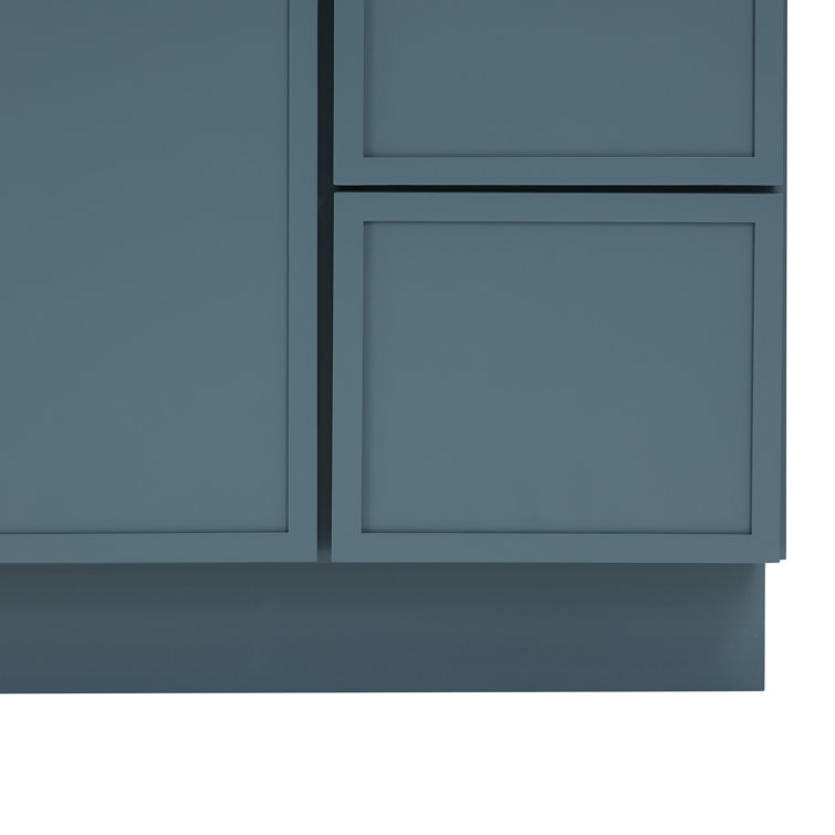 36" Sea Green Birch Plywood Freestanding Single Storage Cabinet