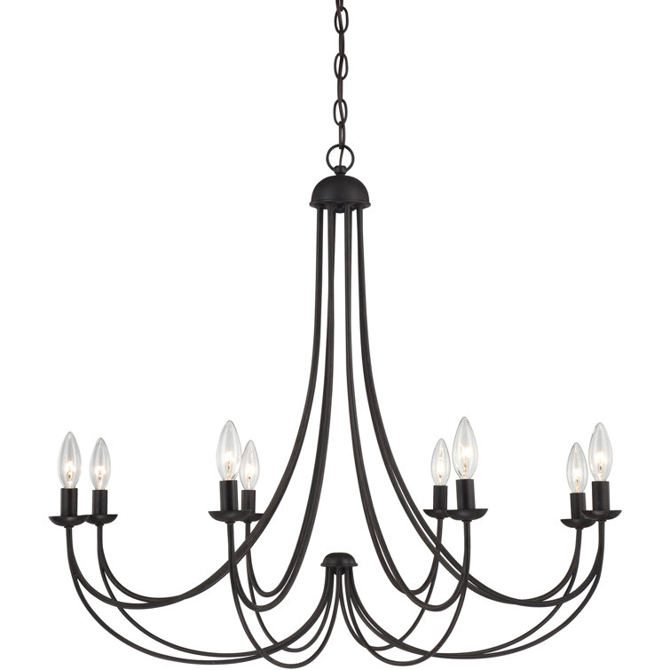 Imperial Bronze 8-Light Candle Style Chandelier