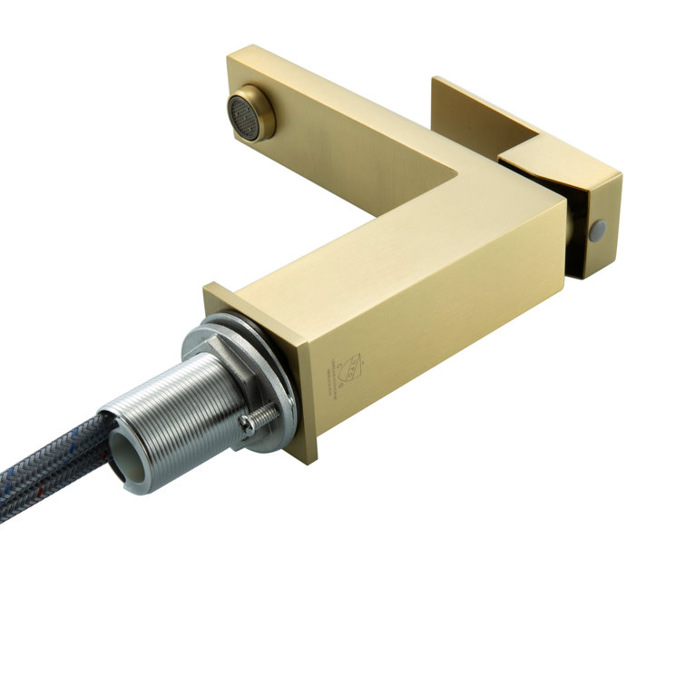 Jakob Brushed Gold Stainless Steel Single Handle Bathroom Faucet