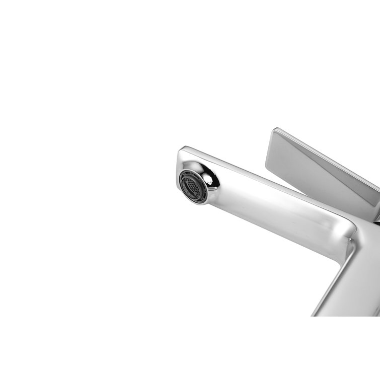 Lena Chrome Single-Handle Bathroom Faucet with Ceramic Valve