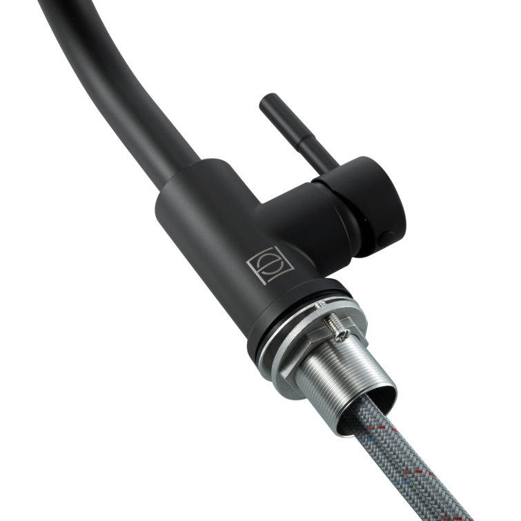 Matte Black Stainless Steel Single-Handle Bathroom Faucet