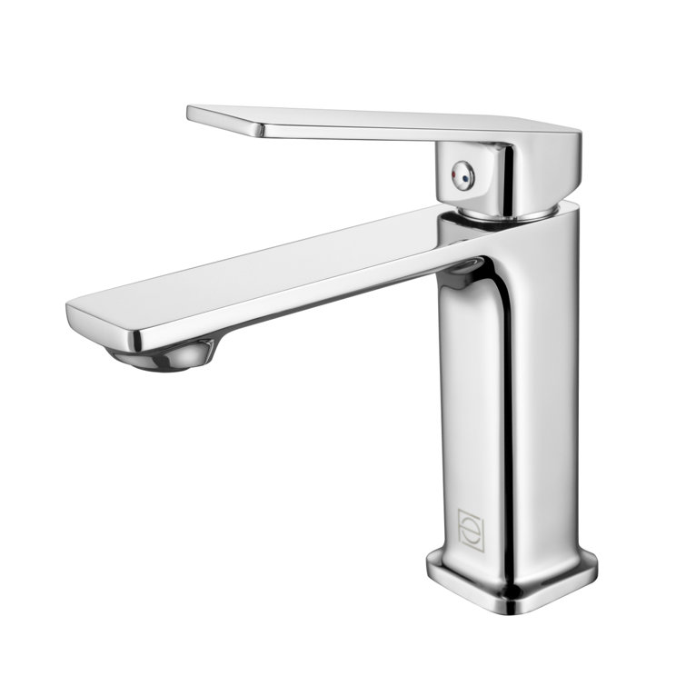 Lena Chrome Single-Handle Bathroom Faucet with Ceramic Valve