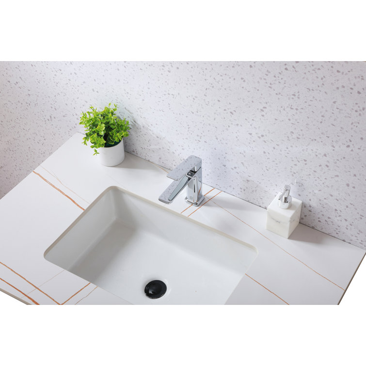 Lena Chrome Single-Handle Bathroom Faucet with Ceramic Valve