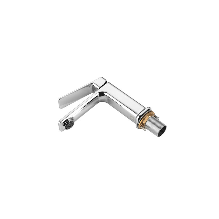 Lena Chrome Single-Handle Bathroom Faucet with Ceramic Valve