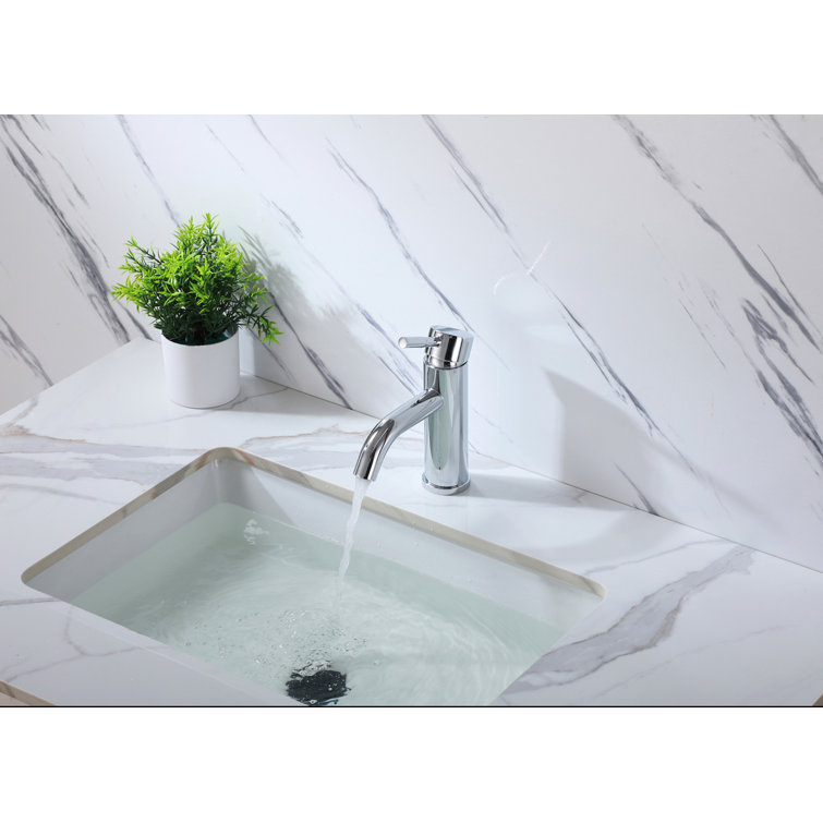 Victor Chrome Single-Handle Bathroom Faucet with Ceramic Cartridge