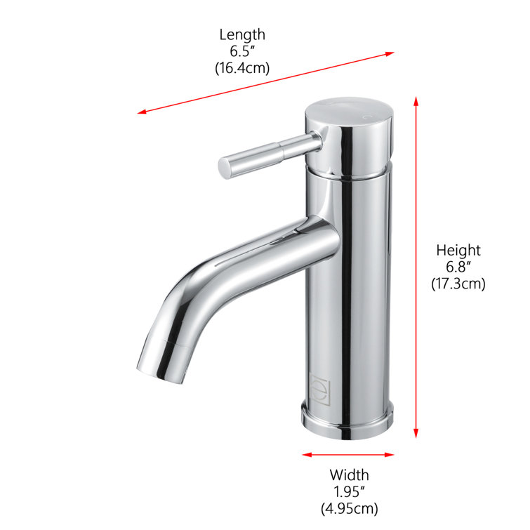 Victor Chrome Single-Handle Bathroom Faucet with Ceramic Cartridge