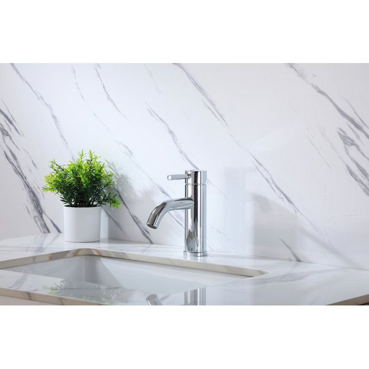 Victor Chrome Single-Handle Bathroom Faucet with Ceramic Cartridge