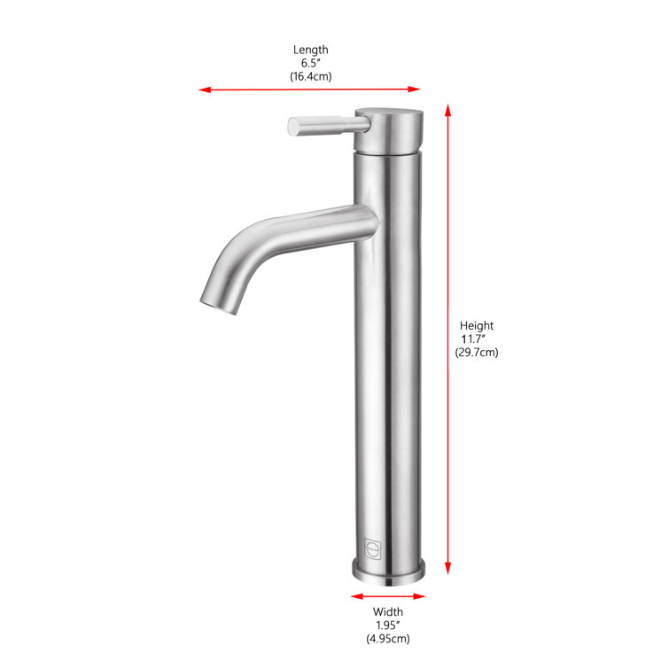 Victor Brushed Nickel Single Handle Bathroom Faucet
