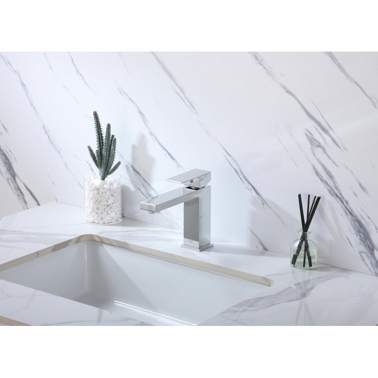 Jakob Chrome Single-Hole Single-Handle Bathroom Faucet