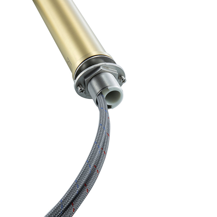 Brushed Gold Stainless Steel Single-Handle Bathroom Faucet