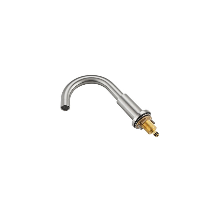 Leah 8-Inch Brushed Nickel Double Handle Bathroom Faucet