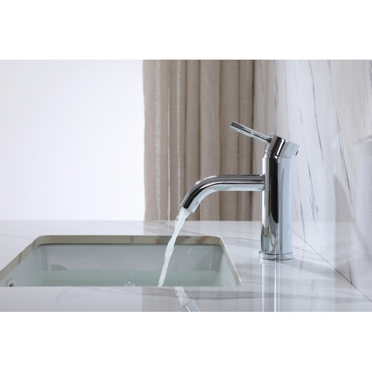 Victor Chrome Single-Handle Bathroom Faucet with Ceramic Cartridge