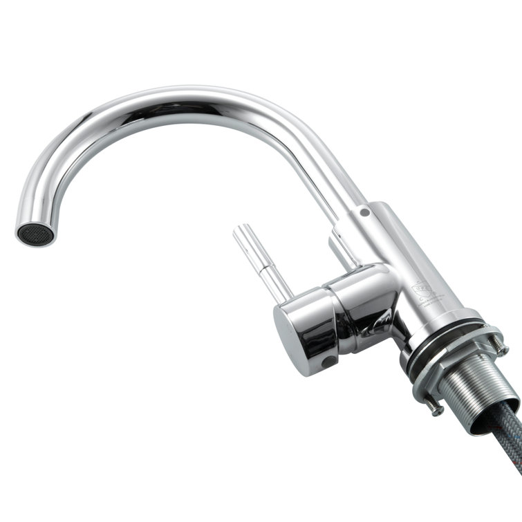 Chrome Single Handle Corrosion Resistant Bathroom Faucet