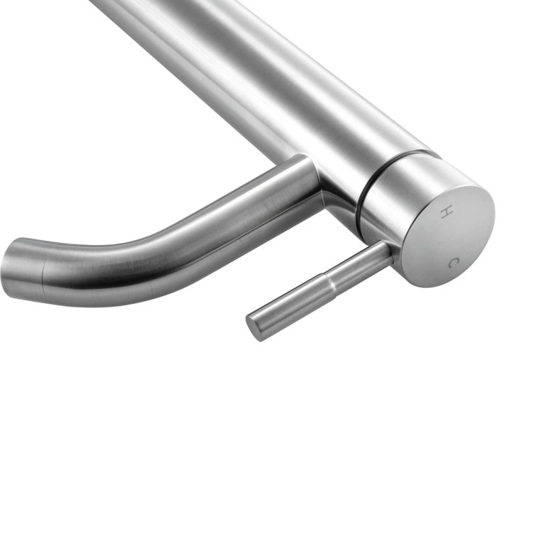 Victor Brushed Nickel Single Handle Bathroom Faucet
