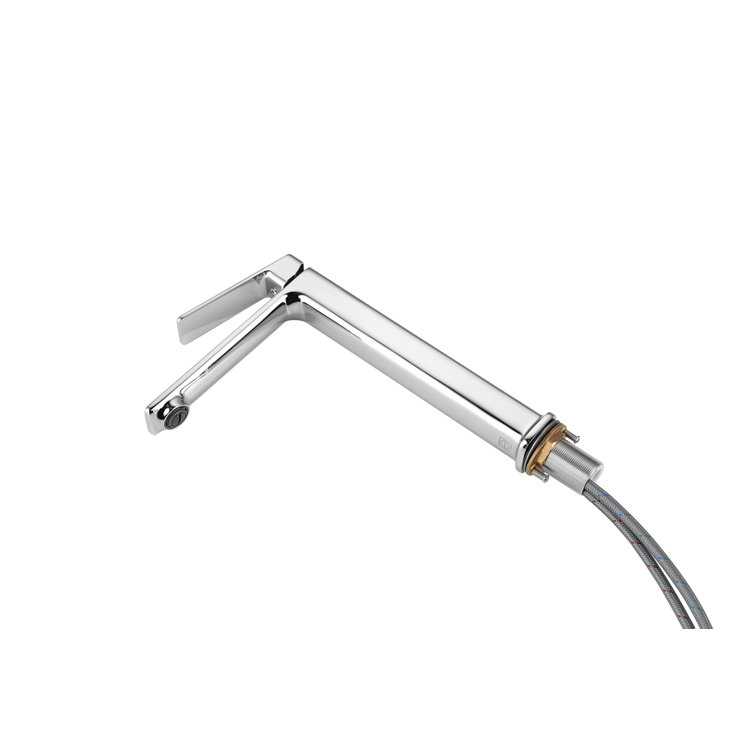 Lena Chrome Single-Handle Bathroom Faucet with Ceramic Valve