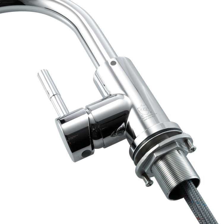 Chrome Single Handle Corrosion Resistant Bathroom Faucet