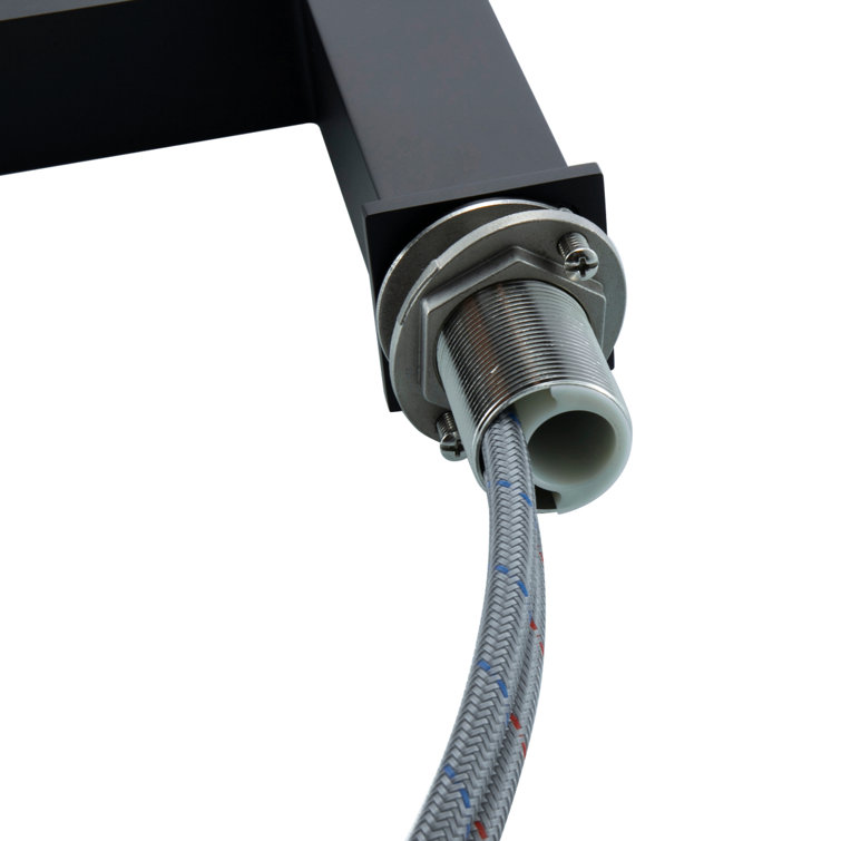 Matte Black Stainless Steel Single-Handle Bathroom Faucet