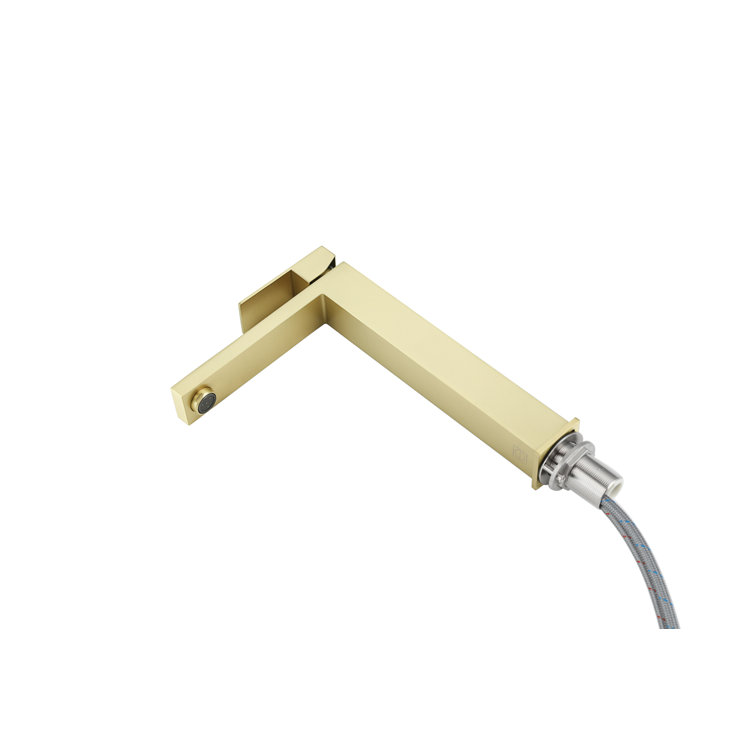 Brushed Gold Stainless Steel Single-Handle Bathroom Faucet