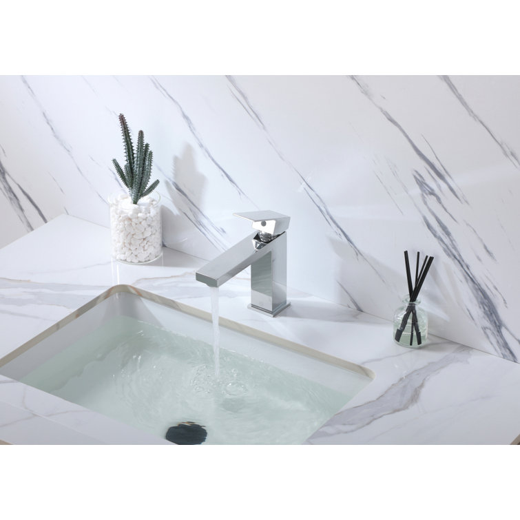 Jakob Chrome Single-Hole Single-Handle Bathroom Faucet
